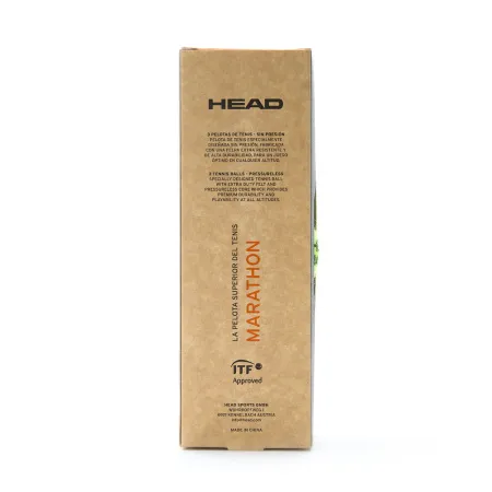 Мяч теннисный HEAD Marathon 3B, 578183, крафт. упак.3шт, без давления, фетр, нат.резина,желтый за 1&nbsp;055.70 ₽ купить в Краснодаре