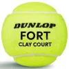 Мяч теннисный Dunlop Fort Clay Court 4B, 601613, уп.4 шт,одобр.ITF и FFT,сукно,нат.резина,желтый за 1&nbsp;812.20 ₽ купить в Краснодаре