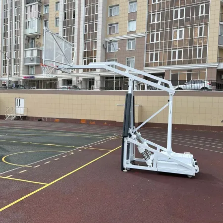 Баскетбольная стойка мобильная складная на пружинах вынос 2,25 м c противовесом ZAVODSPORTA за 530&nbsp;660 ₽ купить в Краснодаре
